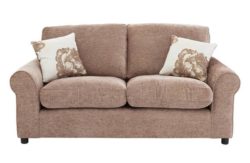 HOME Tessa Regular Fabric Sofa - Mink
